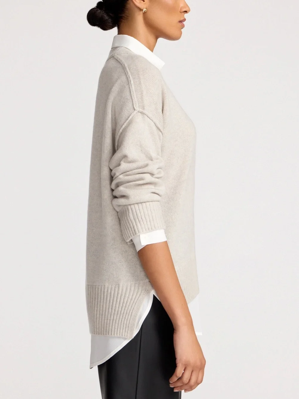 Brochu Walker The Holm Layered Vee Sweater size xs